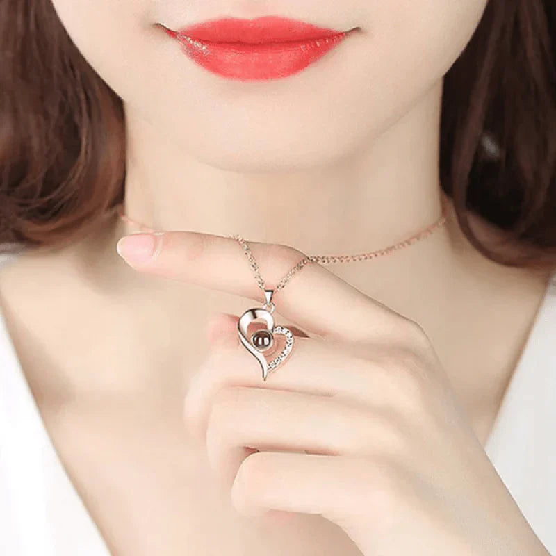 COLLAR TE AMO 100 IDIOMAS AMOR INFINITO
