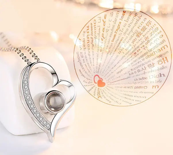 COLLAR TE AMO 100 IDIOMAS AMOR INFINITO