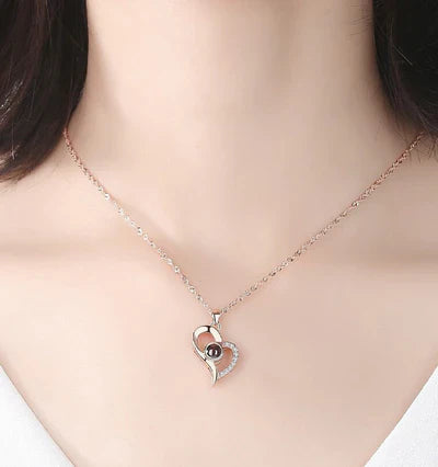 COLLAR TE AMO 100 IDIOMAS AMOR INFINITO