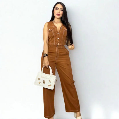 CONJUNTO CAPRI SET CHALECO + PANTALON