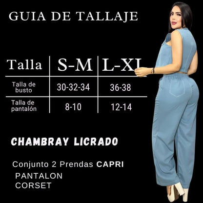CONJUNTO CAPRI SET CHALECO + PANTALON